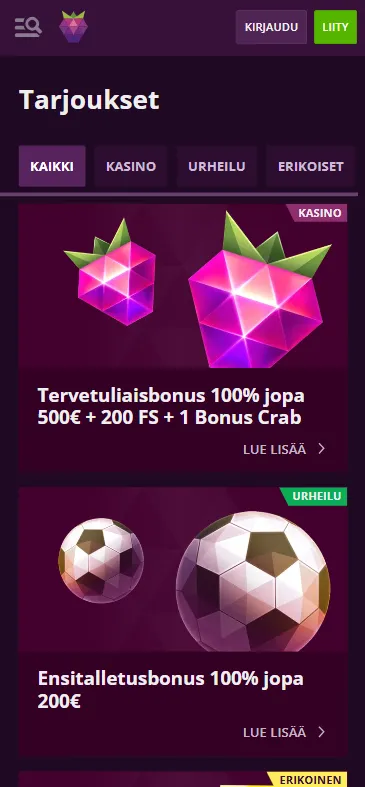 bonuses page Malina
