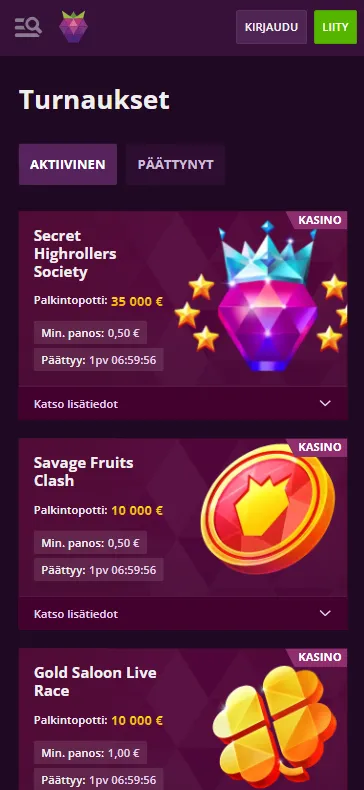 tournament page Malina